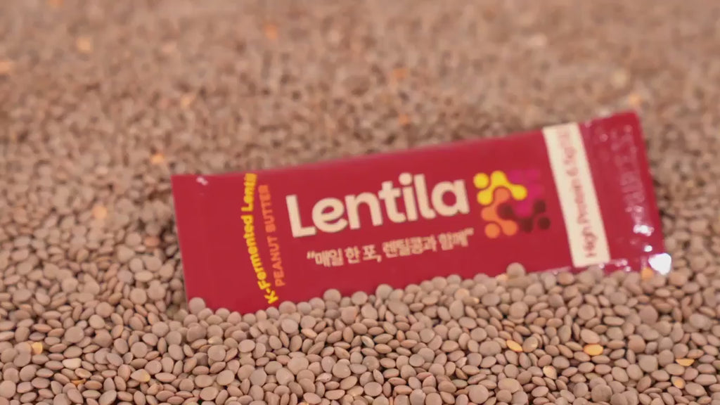 [FREE Shipping] Lentila K-Fermented Lentil Peanut Butter Classic · 5 Boxes = 50 Sticks (25g each, 1.25kg total)